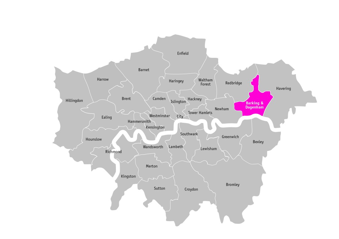 Barking highlight map